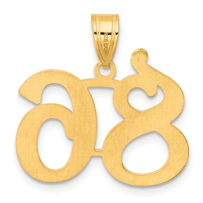 Number 86 Pendant 14k Gold Polished APN86, MPN: APN86, 196904079683