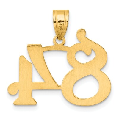 Number 84 Pendant 14k Gold Polished APN84, MPN: APN84, 196904079690