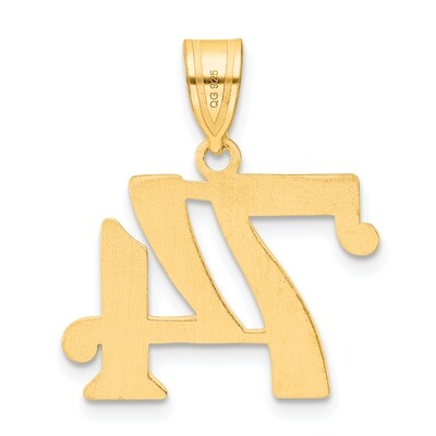 Number 74 Pendant 14k Gold Polished APN74, MPN: APN74, 196904079775