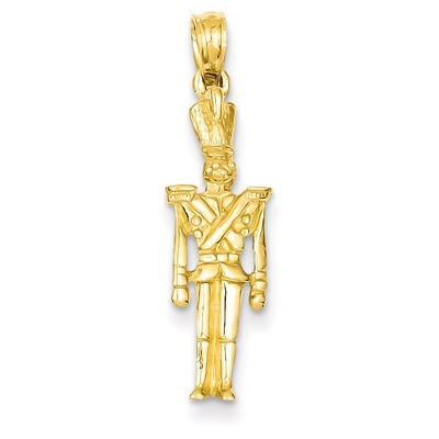 3-D Toy Soldier Pendant 14k Gold Polished C2208, MPN: C2208, 637218092277