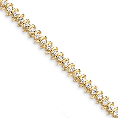 Diamond tennis bracelet 14k Gold X2006VS, MPN: X2006VS, 883957196008