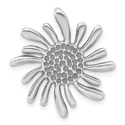 Antiqued Flower Pendant Sterling Silver QP1193, MPN: QP1193,