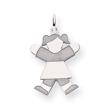 Kid Charm 14k White Gold XK1109W, MPN: XK1109W, 883957470375