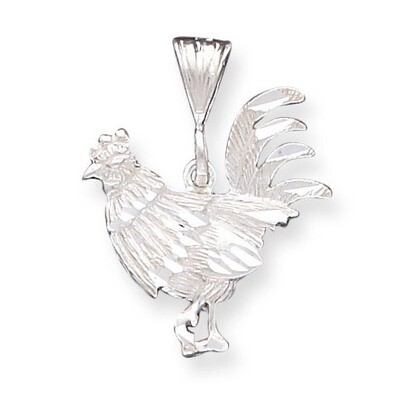 Rooster Charm Sterling Silver QC1708, MPN: QC1708, 883957905488