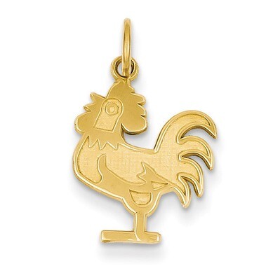 Rooster Charm 14k Gold K3323, MPN: K3323, 886774099361