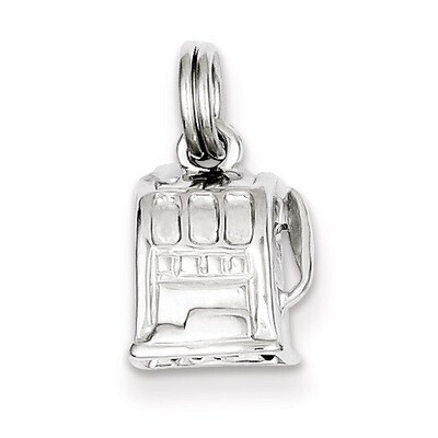 Slot Machine Charm Sterling Silver Polished QC6992, MPN: QC6992, 883957551241