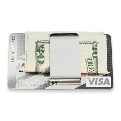 Silver-plated Twin Slot Money Clip GM13285, MPN: GM13285, 797140501985