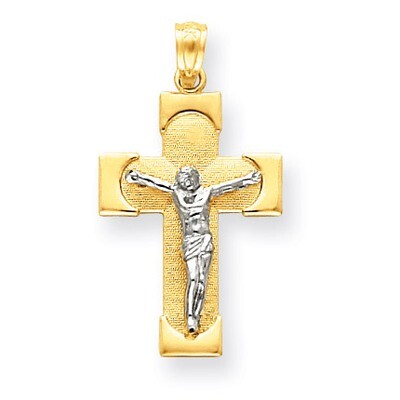 Crucifix Pendant 14k Two-Tone Gold C3902, MPN: C3902, 191101095320