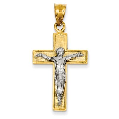 Crucifix Pendant 14k Two-Tone Gold C2025, MPN: C2025, 752908147812