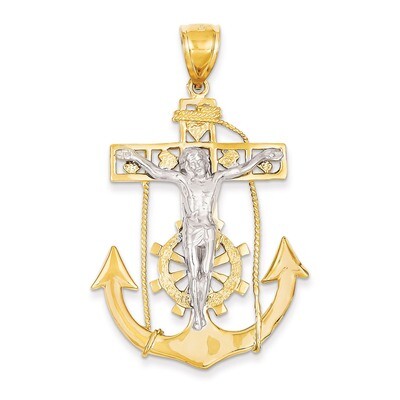 Mariner&#39;s Crucifix Pendant 14k Two-Tone Gold C1419, MPN: C1419, 883957985909