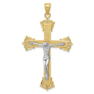 Two-Tone Crucifix Pendant 10k Gold 10C3922, MPN: 10C3922, 883957506470