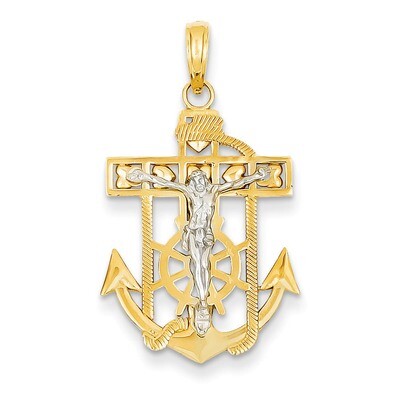 Mariner&#39;s Crucifix Pendant 14k Two-Tone Gold K2209, MPN: K2209, 637218055296