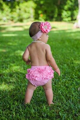 Baby Bloomers Light Pink Ruffle Back Bloomers Cotton Baby Bloomers Light Pink Diaper Cover Pink Bab…