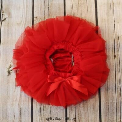 Baby Tutu Skirt Red Tutu Skirt Cotton Baby Bloomers Christmas Tutu Skirt Baby Red Diaper Cover Newb…