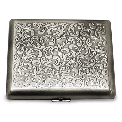 Silver-tone (Holds 20) Cigarette Card Case GM12319, MPN: GM12319, 788089038946