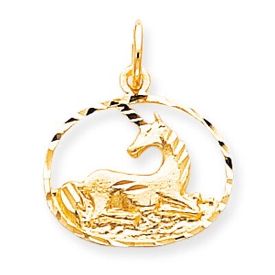 UNICORN IN RING CHARM 10k Gold 10C662, MPN: 10C662, 883957392820