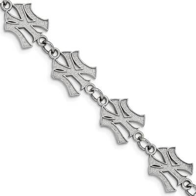 MLB New York Yankees with 1.5 In Extender Link Bracelet Stainless Steel ST515YAN, MPN: ST515YAN, 19…