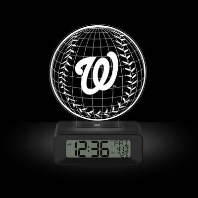 Game Time Washington Nationals LED 3D Illusion Alarm Clock GM25316-WAS, MPN: GM25316-WAS, 810068140…