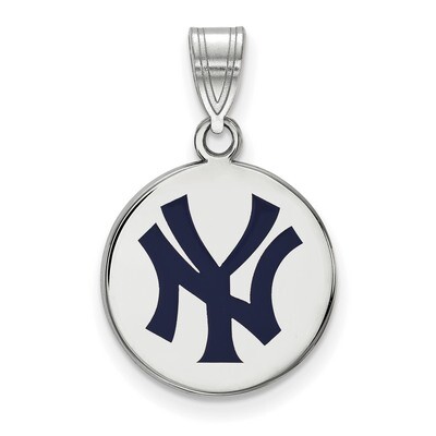 MLB New York Yankees Med Enl Disc Pendant Sterling Silver SS062YAN, MPN: SS062YAN, 191101774133