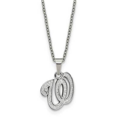 MLB Washington Nationals Pendant with 2 inch Extender Neckla Stainless Steel ST516NAT, MPN: ST516NA…