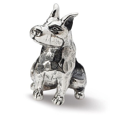 Doberman Pinscher Bead - Sterling Silver QRS1790, MPN: QRS1790, 883957309941