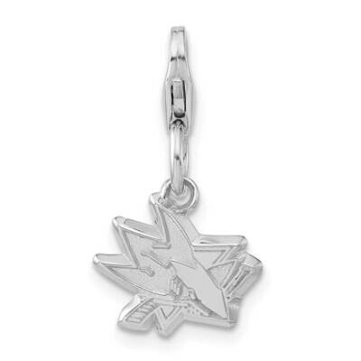 NHL San Jose Sharks Polished Logo with Lobster Clasp Charm Sterling Silver SHA011LOB-SS, MPN: SHA01…