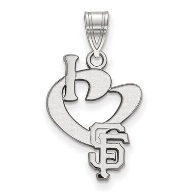 San Francisco Giants Large I love Logo Sterling Silver SS019GIT, MPN: SS019GIT, 886774628653