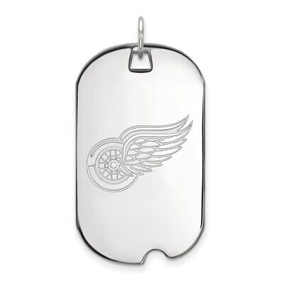 Detroit Red Wings Large Dog Tag 10k White Gold 1W025RWI, MPN: 1W025RWI, 886774734088