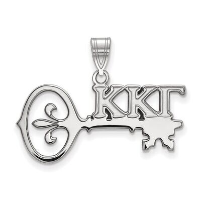 Kappa Kappa Gamma Medium Pendant Sterling Silver SS036KKG, MPN: SS036KKG, 886774607467