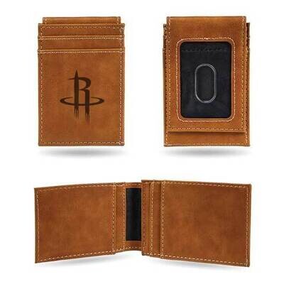 NBA Houston Rockets Brown Faux Leather Front Pocket Wallet GC7459, MPN: GC7459, 767345895080