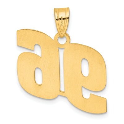 Block Number 96 Pendant 14k Gold Polished BN96, MPN: BN96, 196904078679