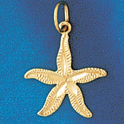 Dazzlers Jewelry Starfish Pendant Necklace Charm Bracelet in Yellow, White or Rose Gold 96, MPN: DZ…