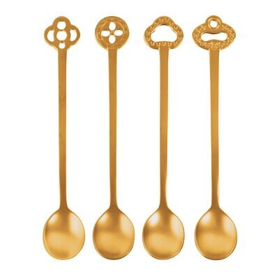 Sambonet Party Fashion Set 4 Party Spoons 52649N01, MPN: 52649N01,