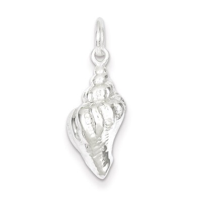 Seashell Charm Sterling Silver QC6329, MPN: QC6329, 883957915784