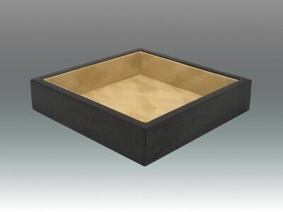 Tizo 7 x 7 Inch Square Wooden Valet Tray - Charcoal, MPN: NC707GYTY,