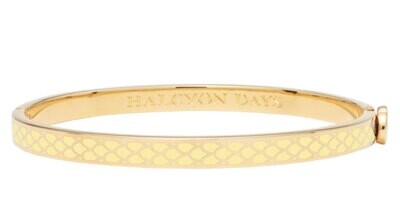 Halcyon Days 6mm Salamander Buttercup Gold Hinged Bangle Bracelet HBSSA2006G, MPN: HBSSA2006G,