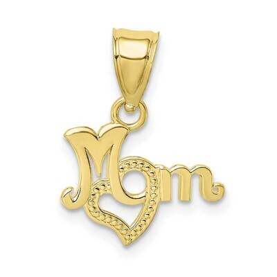 Mom with Heart Pendant 10k Gold 10D3938, MPN: 10D3938,