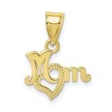 Mom with Heart Pendant 10k Gold 10D3938, MPN: 10D3938,