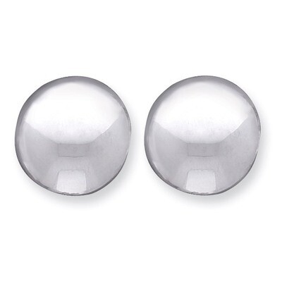 Non-Pierced Button Earrings Sterling Silver QE3809, MPN: QE3809, 883957928043