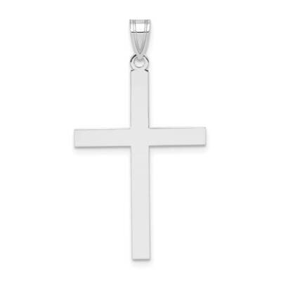Engravable Cross Charm 14k White Gold REL79W, MPN: REL79W,