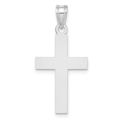 Cross Charm 14k White Gold Polished XR528W, MPN: XR528W,