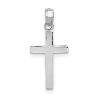 Beveled Cross Charm 14k White Gold C3785W, MPN: C3785W, 637218118830
