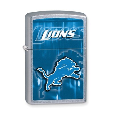 Zippo Detroit Lions High Polish Chrome Lighter GL6567, MPN: GL6567, 191693108941