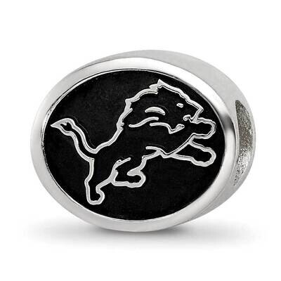 Enameled Detroit Lions NFL Bead Sterling Silver QRS3052, MPN: QRS3052, 191101787348