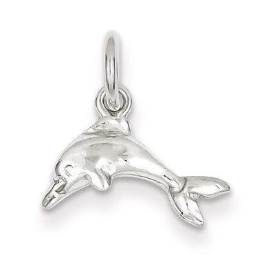 Dolphin Charm Sterling Silver QC3191, MPN: QC3191, 883957976297