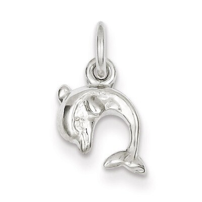 Dolphin Charm Sterling Silver QC981, MPN: QC981, 883957918228