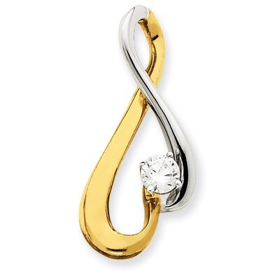Diamond Slide Mounting 14k Two-Tone Gold XS1239, MPN: XS1239, 191101544842