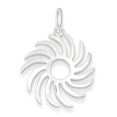 Sun Burst Pendant Sterling Silver QP1191, MPN: QP1191, 883957958200