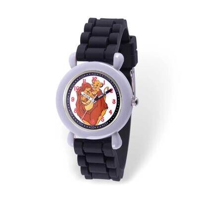 Disney Lion King Time Teacher Black Silicone Band Kids Watch XWA6222, MPN: XWA6222, 842885111620