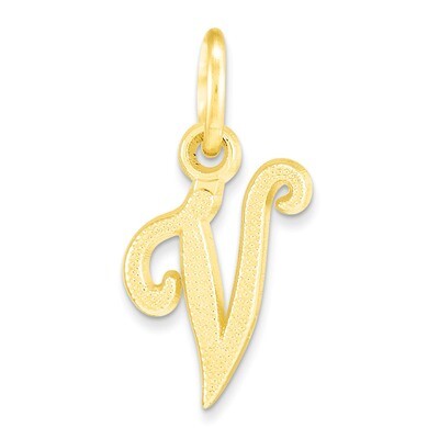 Initial V Charm 10k Gold 10C763V, MPN: 10C763V, 883957344799